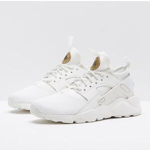 Nike Air Huarache Run Ultra White Gold Sneakers